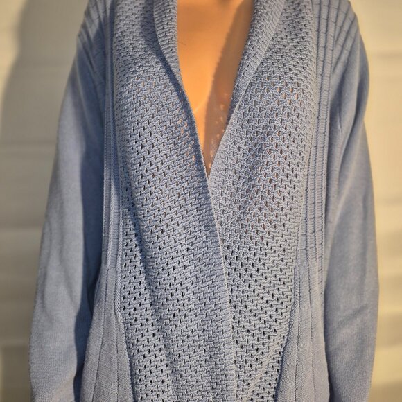 ARCHITECT Cardigan knit sweater, Blue in size 2XL - Picture 10 of 16